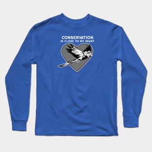 Macaw Conservation Heart Long Sleeve T-Shirt